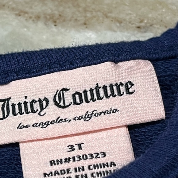 Juicy Couture Size 3T Navy and Gold - Picture 5 of 5